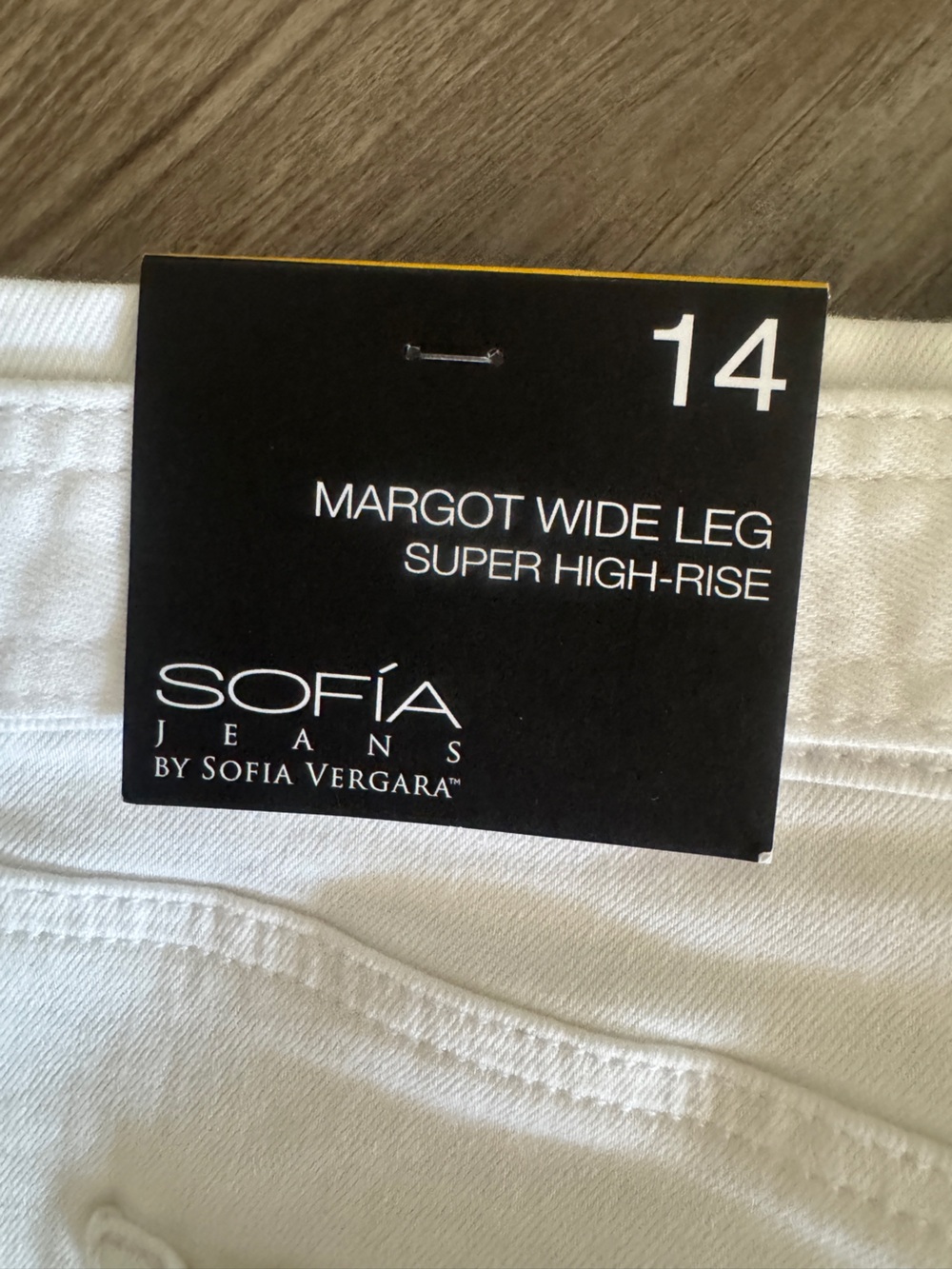 Sofia Jeans by Sofia Vergara Margot Wide Leg Super High-Rise White Jeans NWT 14 - Picture 15 of 15